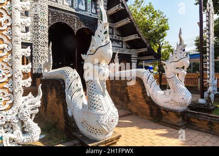 Wat Lok Molee (Wat Lok Moli) - Buddhisten Tempel in Chiang Mai, Thailand an einem Sommertag Stockfoto