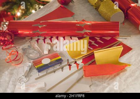 Christmas Cracker, Kit Stockfoto