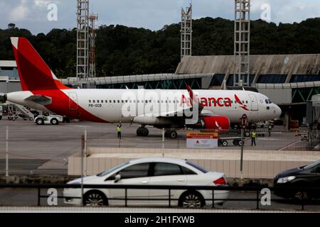 salvador, bahia / brasilien - 14. Juni 2018: Airbus von Avianca Linhas Aereas wird am Flughafen Salvador gesehen. *** Ortsüberschrift *** . Stockfoto