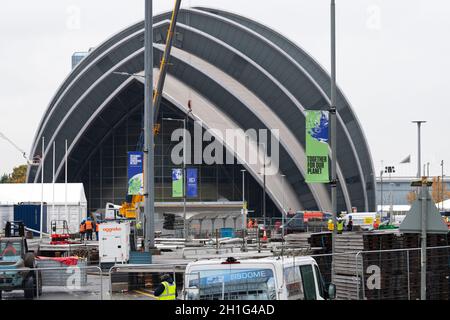 Glasgow, Schottland, Großbritannien. Oktober 2021. Glasgow bereitet sich weiterhin auf die COP26 vor.Quelle: Kay Roxby/Alamy Live News Stockfoto