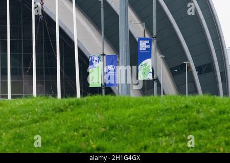 Glasgow, Schottland, Großbritannien. Oktober 2021. Glasgow bereitet sich weiterhin auf die COP26 vor.Quelle: Kay Roxby/Alamy Live News Stockfoto