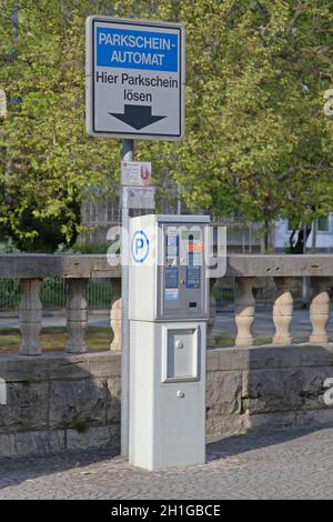 Hannover, 03. Mai 2011: Automated Parking Tickets Machine in Hannover, Deutschland. Stockfoto