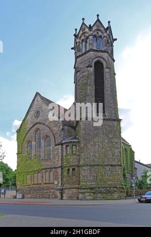 Hannover, 03. Mai 2011: Reformierter evangelischer Kirchturm Sternkirchen in Hannover. Stockfoto