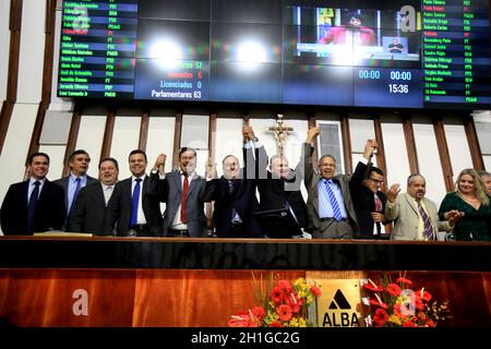 salvador, bahia / brasilien - 1. august 2017: Ansicht der Plenarsitzung der Legislativversammlung von Bahia in der Stadt Salvador. *** Ortsüberschrift *** Stockfoto