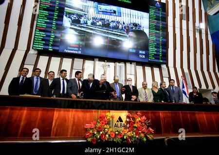 salvador, bahia / brasilien - 1. august 2017: Ansicht der Plenarsitzung der Legislativversammlung von Bahia in der Stadt Salvador. *** Ortsüberschrift *** Stockfoto