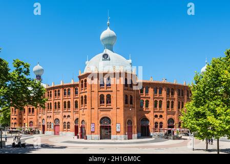 Lissabon, Portugal - 19. Mai 2017: Stierkampfarena Campo Pequeno Stierkampfarena in Lissabon, Portugal. Stiere sind nicht getötet, Ich portugiesische Stierkämpfe. Hosts auch c Stockfoto
