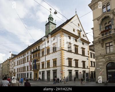 Graz, Österreich. August 2020. Eine Außenansicht des Grazer Landhauses Stockfoto