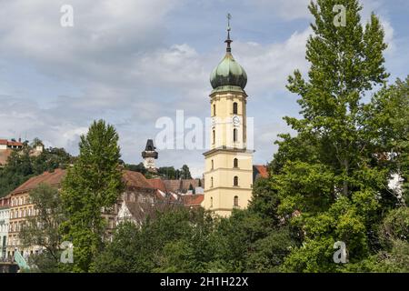 Graz, Österreich. August 2020. Das Panorama von Graz Stockfoto