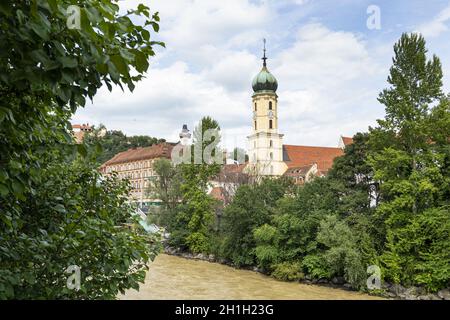 Graz, Österreich. August 2020. Das Panorama von Graz Stockfoto