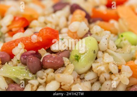 Mischung aus geschmortem Gemüse - vegetarische Mischung Stockfoto