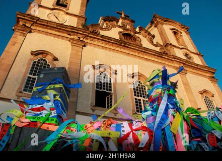 salvador, bahia / brasilien - 28. märz 2014: Neben der Senhor do Bonfim Kirche in Salvador sind Bänder zu sehen. *** Ortsüberschrift *** Stockfoto