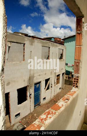 Eunapolis, bahia / brasilien - 15. januar 2009: Häuser im Bau, die sich an arme Familien in der Stadt Eunapolis richten. *** Ortsüberschrift *** . Stockfoto