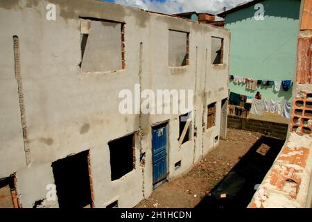 Eunapolis, bahia / brasilien - 15. januar 2009: Häuser im Bau, die sich an arme Familien in der Stadt Eunapolis richten. *** Ortsüberschrift *** . Stockfoto