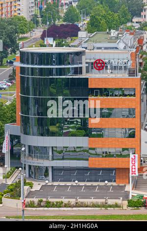 Belgrad, Serbien - 23. Juni 2019: Bürogebäude der Bank of China in Belgrad, Serbien. Stockfoto