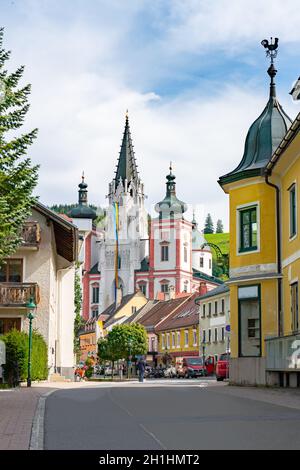 Basilika Mariazell, auch bekannt als Basilika Mariä Geburt. Das wichtigste Wallfahrtsziel in Österreich. Stockfoto