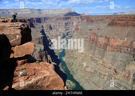 TOROWEAP OVERLOOK IM GRAND CANYON NATIONAL PARK, ARIZONA, USA Stockfoto