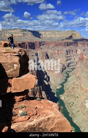 TOROWEAP OVERLOOK IM GRAND CANYON NATIONAL PARK, ARIZONA, USA Stockfoto