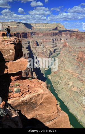 TOROWEAP OVERLOOK IM GRAND CANYON NATIONAL PARK, ARIZONA, USA Stockfoto