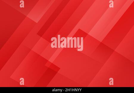 Modern Red Shapes abstrakte Hintergrundtapete in zufälliger Form. Elegantes, rotes Trenddesign Stockfoto