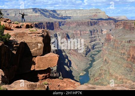 TOROWEAP OVERLOOK IM GRAND CANYON NATIONAL PARK, ARIZONA, USA Stockfoto