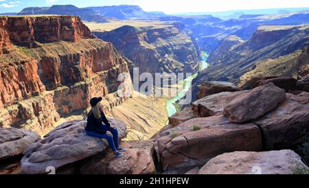 TOROWEAP OVERLOOK IM GRAND CANYON NATIONAL PARK, ARIZONA, USA Stockfoto