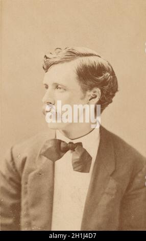 Porträt des amerikanischen Fotografen, Malers und Entdeckers William Henry Jackson als junger Mann 1873 Stockfoto