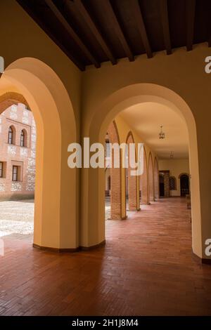 Castillo de la Mota Interieur, das Schloss von Medina del Campo, in Valladolid, Leon. Spanien Stockfoto