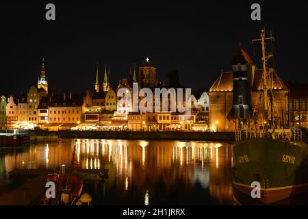 Schönes Danzig in Polen an einem Sommerabend Stockfoto