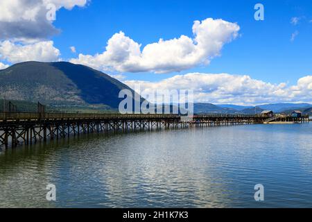 Salmon Arm ist eine Stadt im Columbia Shuswap Regional District im südlichen Landesinneren der kanadischen Provinz British Columbia. Lachs Arm ist ho Stockfoto