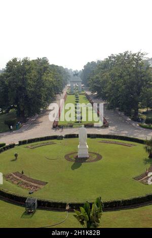 Victoria Memorial Gardens in Kolkata, Westbengalen, Indien. Stockfoto