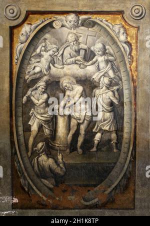 Die Geißelung Christi, von Parmigianino in der Basilika von Santa Maria della Steccata, Parma, Italien Stockfoto