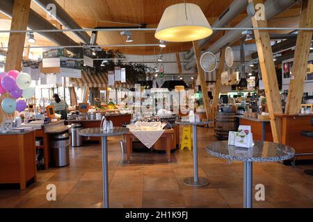 Self-service-Autobahn Restaurant in Kammern, Österreich Stockfoto