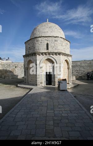 Kapelle der Himmelfahrt Jesu Christi, Jerusalem Stockfoto