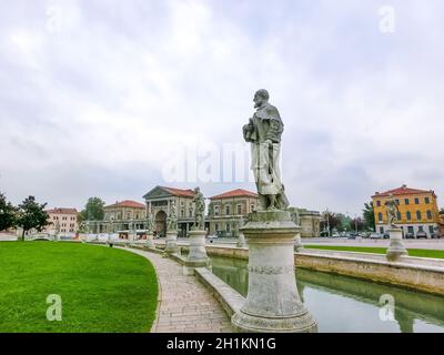 Padua, Italien - 19. September 2014: Fragment von Prato della Valle in Padua, Venetien, Italien. Stockfoto