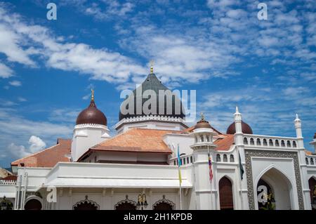 Georgetown, Penang/Malaysia - 14 2020. Februar: Kapitan Keling Moschee. Stockfoto