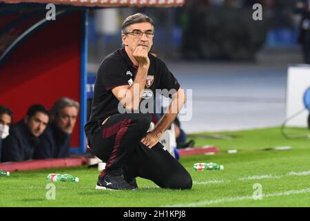 Neapel, Italien. Oktober 2021. (10/17/2021) Ivan Juric während der Serie Ein Spiel zwischen SSC Napoli und Turin Football Club im Stadio Diego Armando Maradona. (Foto: Agostino Gemito/Pacific Press/Sipa USA) Quelle: SIPA USA/Alamy Live News Stockfoto