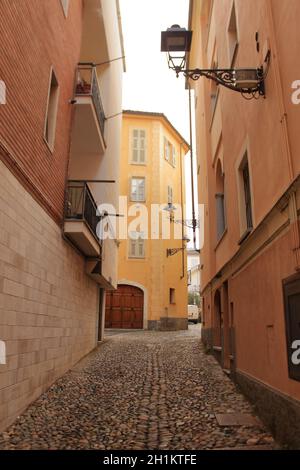 Acqui Terme citiscape, berühmte italienische Kurstadt. Foto von Hires. Stockfoto