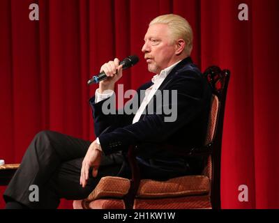 Ehemaliger deutscher Tennisspieler Boris Becker bei einer Veranstaltung am 14.10.2020 in Dessau Stockfoto