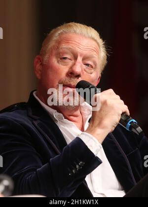 Ehemaliger deutscher Tennisspieler Boris Becker bei einer Veranstaltung am 14.10.2020 in Dessau Stockfoto