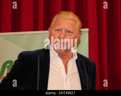 Ehemaliger deutscher Tennisspieler Boris Becker bei einer Veranstaltung am 14.10.2020 in Dessau Stockfoto