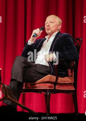 Ehemaliger deutscher Tennisspieler Boris Becker bei einer Veranstaltung am 14.10.2020 in Dessau Stockfoto