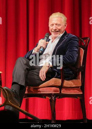 Ehemaliger deutscher Tennisspieler Boris Becker bei einer Veranstaltung am 14.10.2020 in Dessau Stockfoto