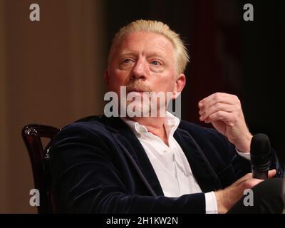 Ehemaliger deutscher Tennisspieler Boris Becker bei einer Veranstaltung am 14.10.2020 in Dessau Stockfoto