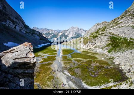 Kuhsee, Lac des Vaches, im Nationalpark Vanoise, Savoyen, Frankreich Stockfoto