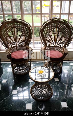 Oberoi Grand Hotel früher als das Grand Hotel bekannt, liegt im Herzen von Kalkutta an der Jawaharlal Nehru Road, Indien Stockfoto