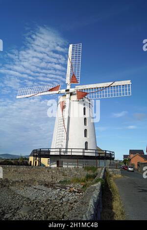 Blennerville Windmill ist eine Turmmühle in Blennerville, Co. Kerry. Stockfoto