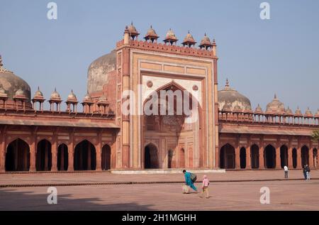 Jama Masjid Moschee in Fatehpur Sikri Komplex, Uttar Pradesh, Indien Stockfoto