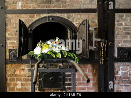 Sztutowo, Polen - 5. September 2020: Krematoriumöfen im ehemaligen Konzentrationslager Nazi-Deutschland, Stutthof, Polen Stockfoto