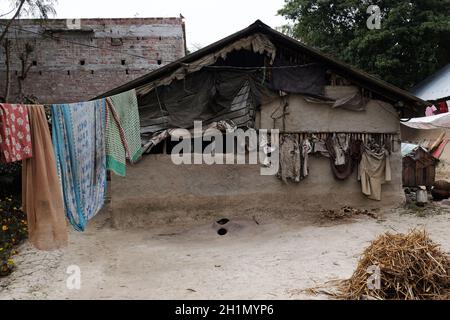 Ein einfaches Haus in Bengali Dorf Stockfoto