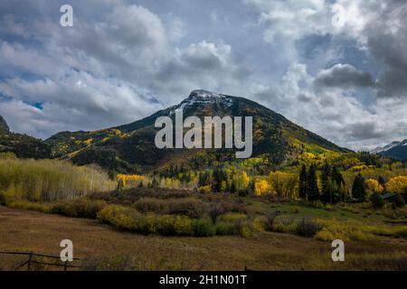 MOUNT ZERLUMPTER MARMOR COLORADO USA Stockfoto